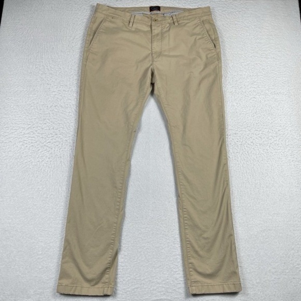 Untuckit Pants Mens 36x34 (Actual 36x32) Tan Straight Casual Preppy Work Office